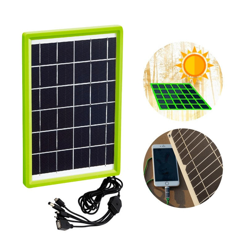 Mini Placa Painel Solar Com USB 6w/6v Carregador de Celular E Outros